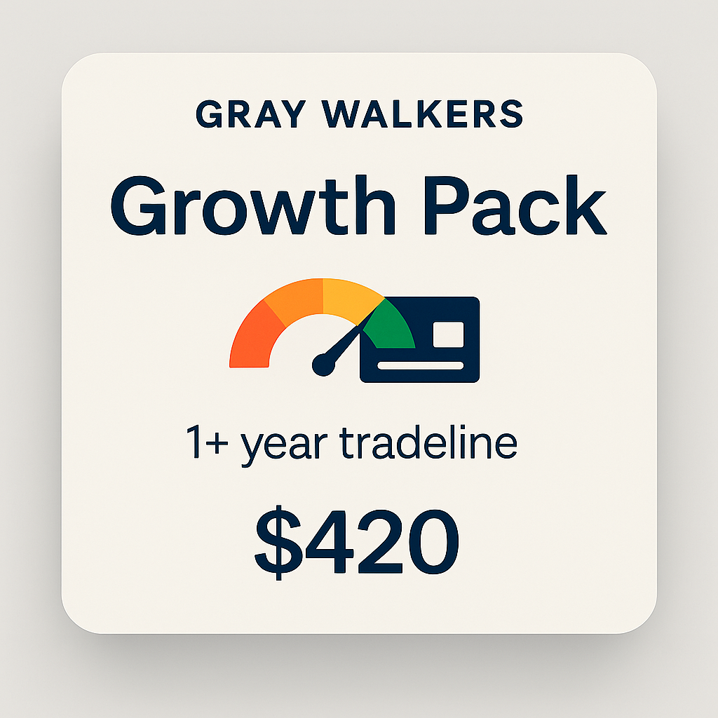 Growth Pack – Authorized User Tradeline Service