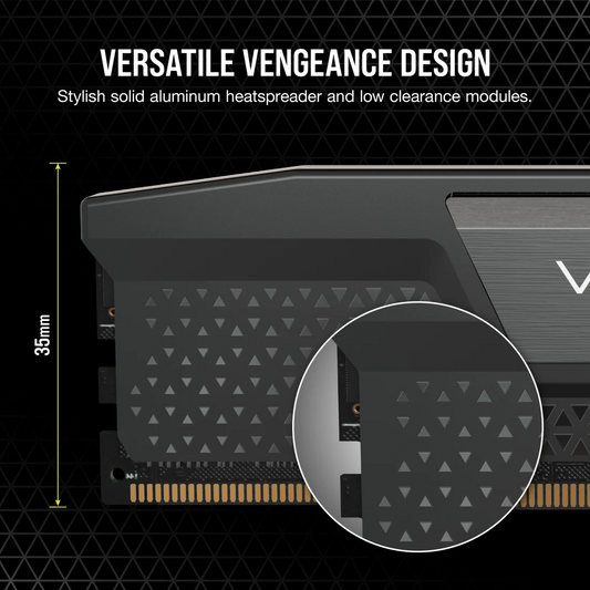 Corsair Vengeance 96GB (2x48GB) DDR5 5200MT/s CL38 Memory Kit — Black