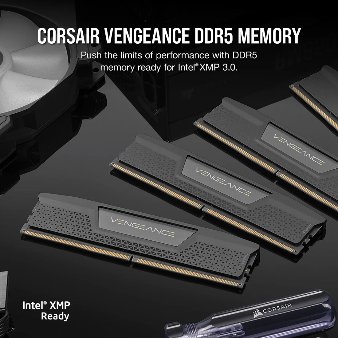 Corsair Vengeance 96GB (2x48GB) DDR5 5200MT/s CL38 Memory Kit — Black